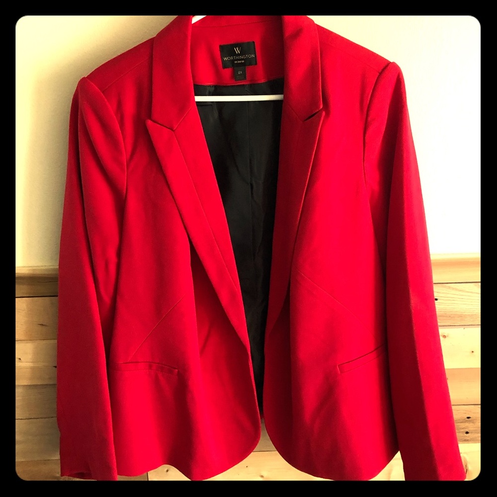 Power red blazer